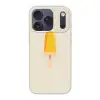 Oranje - Stokje - Waterijsje Telefoonhoesje iPhone 17 Pro klein -3d
