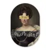 Johanna Henriette Engelen - Dubois Drahonet - Goud Wandcirkel Ovaal Forex klein -3d