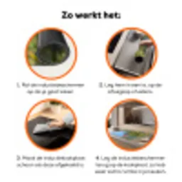 Kolibrie - Bloem - Natuur - Groen Inductie beschermer vinyl 3mm klein -zzzzzzz-td-werking