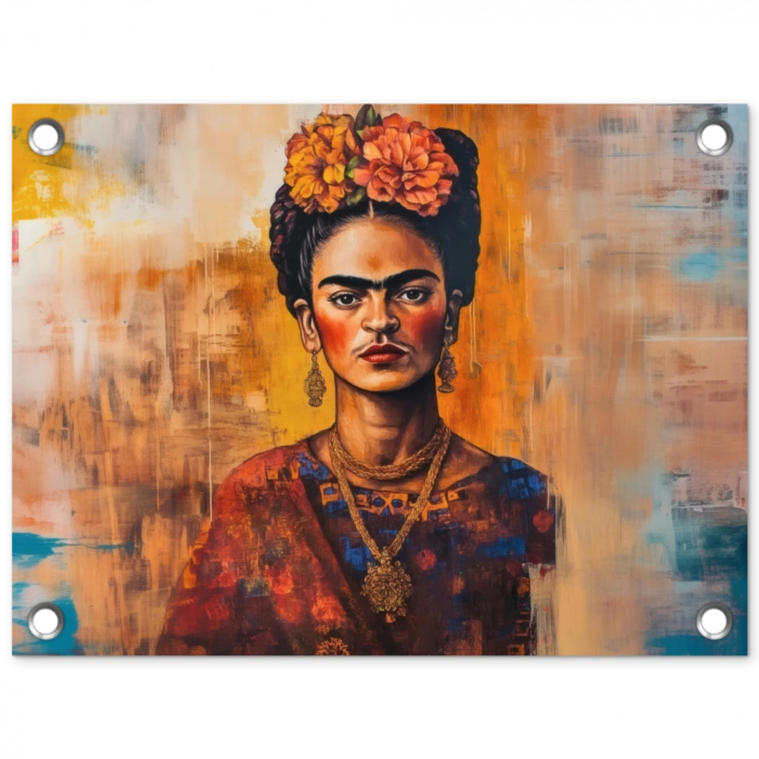 Portret - Sieraden - Schilderachtig tuinposter los doek klein -3d