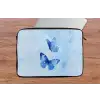 Vlinders - Sierlijk - Blauw laptophoes neopreen klein -tafel
