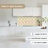 Bloemen - Patroon - Beige keuken achterwand 2 middel 871 -sfeer4_NL