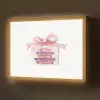 Cadeau - Strik - Tekst - Roze Light Box met batterij (Wandlamp) middel -z3d_website