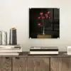 Rode - Bloemen - Vaas plexiglas 5mm klein -sfeer1