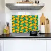 Mango - Patroon - Fruit - Bladeren Inductie beschemer met haakjes klein 777 -sfeer2