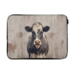 Koe - Portret - Dieren - Modern laptophoes neopreen klein -3d