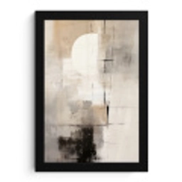 Abstract - Kunst - Grijs fotolijst zwart zonder passe partout klein -3d