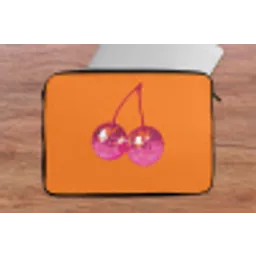 Discoballen - Kers - Spiegels - Roze laptophoes neopreen klein -tafel