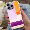 Vlakken - Abstract - Rechthoekig - Oranje Hoesje iPhone 16 Pro Max met koord klein -sfeer3