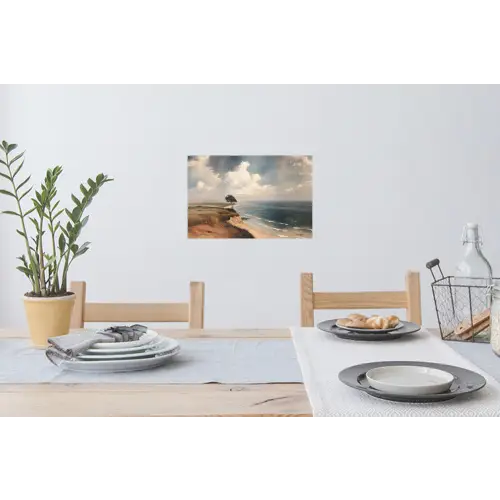 Klif - Zee - Boom Muursticker klein -eettafel