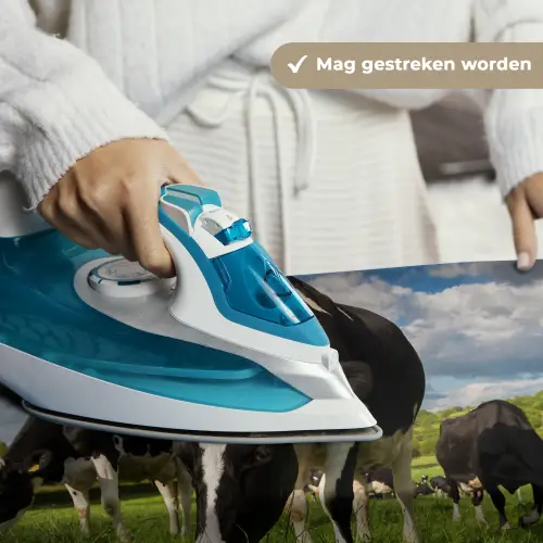 Koeien - Dieren - Gras - Weiland - Boerderij Wandkleed katoen klein -sfeer9