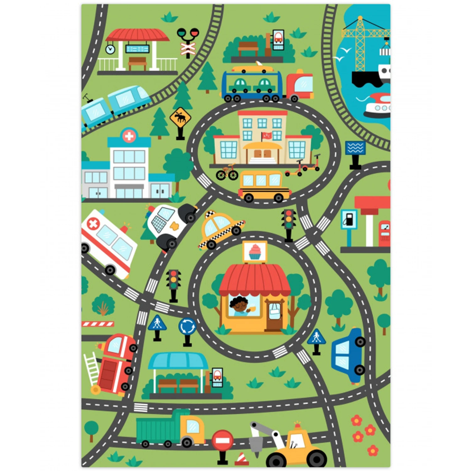 speelkleed-stad-4 Speelmat klein -3d