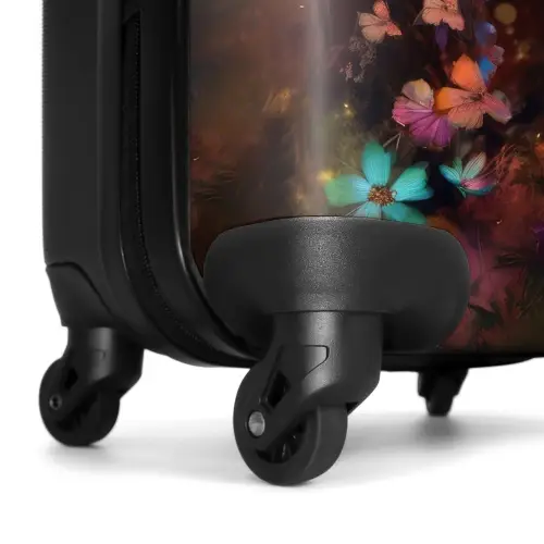 Koffer - Dieren - Paard - Natuur - Vlinder - Bloemen Koffer - NBS - Handbagage middel -wiel