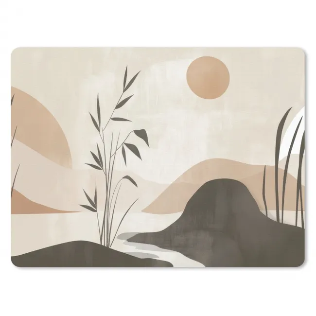 Mouse Pad - Japandi - Landscape - Beige