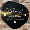Gouden verfspatten- Sierlijk Naambord Organisch middel -sfeer10