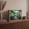 Hortsensia - Pad - Bloemen Light Box met batterij (Wandlamp) middel -sfeer2
