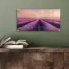 Lavendelveld - Zonsondergang - Paars - Bloemen plexiglas 5mm klein -sfeer3
