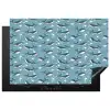 Klein - Oceaan - Walvis - Zeester Inductie beschermer vinyl 3mm klein 276 -3d