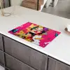 Vrouw - Abstract - Kleurrijk Inductie beschermer vinyl 3mm klein -sfeer8