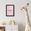 You're doing great - roze - 3D fotolijst zwart zonder passe partout klein -usfeer4_kinderkamer