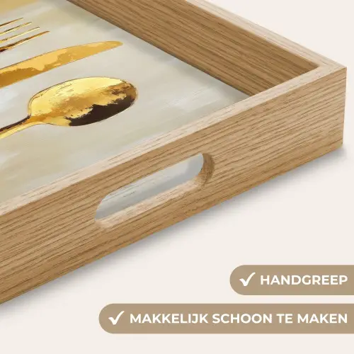 Verf - Goud - Bestek Dienblad Rechthoek middel -USP_HandgreepNL