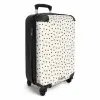 Valentijn verstrooid hartenpatroon zwart NBS - Handbagage koffer - Kinderen Unisex middel -productfoto_3d