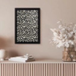 Modern - Abstract - Zwart fotolijst zwart zonder passe partout klein 224 -sfeer5