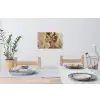 Vrouw - Goud - Abstract - Textuur Muursticker klein -eettafel