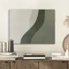 Japandi - Groen - Abstract - Modern PET vilt klein -sfeer1