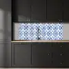 Sierborden - Bloemen - Blauw keuken achterwand 2 middel 871 -sfeer1