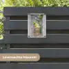 Deur naar een bloementuin tuinposter los doek klein -sfeer3