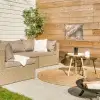 Hazestaartgras - Wit - Zonlicht tuinposter los doek klein -sfeer4