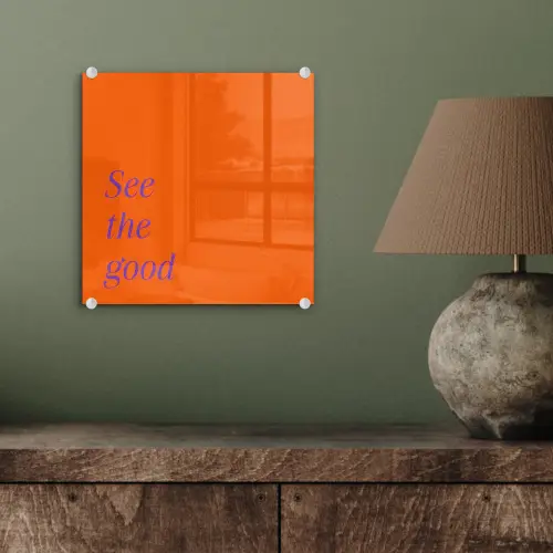 See te good - Paars - Oranje plexiglas 5mm klein -sfeer3