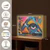 Graffiti - Kleuren - Oog - Kunst Light Box met batterij (Wandlamp) middel -USP_websiteoverzichtNL
