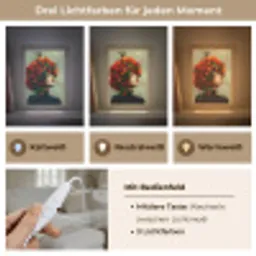 Vrouw - Appels - Rood - Bladeren Light Box met kabel (Tafellamp) klein -USP_lichtkleurDE