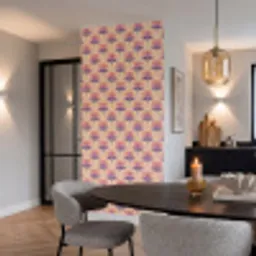 Botanisch - Patroon - Pastel Behang Vinyl klein 1060 -sfeer3
