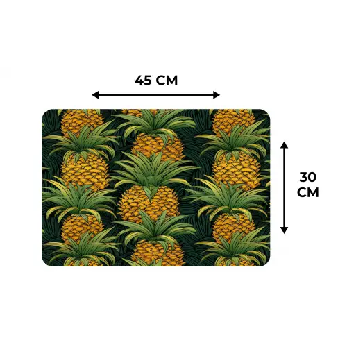 Illustratie - Patroon - Ananas Placemat vinyl groot 368 -specs