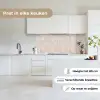 Bloemenprint - Grijs - Crème keuken achterwand 2 middel 871 -sfeer4_NL