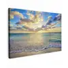 Zee - Strand - Wolken - Zon canvas 2cm klein -z3d