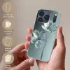 Kristal - Bloemen - Grijs Telefoonhoesje iPhone 17 Pro klein -sfeer3_NL