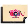 Camera - Memories - Roze - Geschilderd Inductie beschermer vinyl 3mm klein -3d