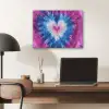 Hartvormig - Tie dye - Paars PET vilt klein -sfeer5