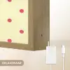 Nice - Stippen - Roze - Geel Light Box met batterij (Wandlamp) middel -USP_websiteoplaadbaarNL