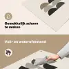 Halve cirkels - Aardetinten - Grafisch Inductie beschemer met haakjes middel -ky-schoon-nl
