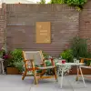 Carpe Diem met Vlinder Tuinposter op houten frame 2 cm dik klein -sfeer3