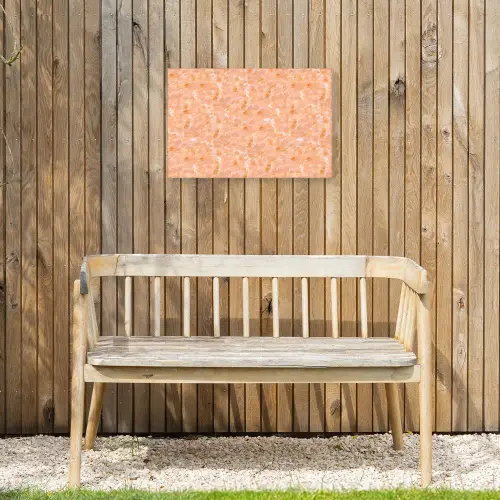 Tint - Olie - Verf - Lichtoranje Tuinposter op houten frame 2 cm dik klein 845 -sfeer4