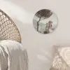 Kust - Klif - Boom - Gebouw Akoestische PET Vilt - Rond klein -sfeer4
