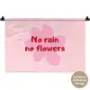 No rain no flowers - Bloem - Roze Wandkleed katoen klein -t3d_DE