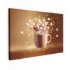 Chocomelk - Drinken - Warm - Bruin Tuinposter op houten frame 2 cm dik klein -3d