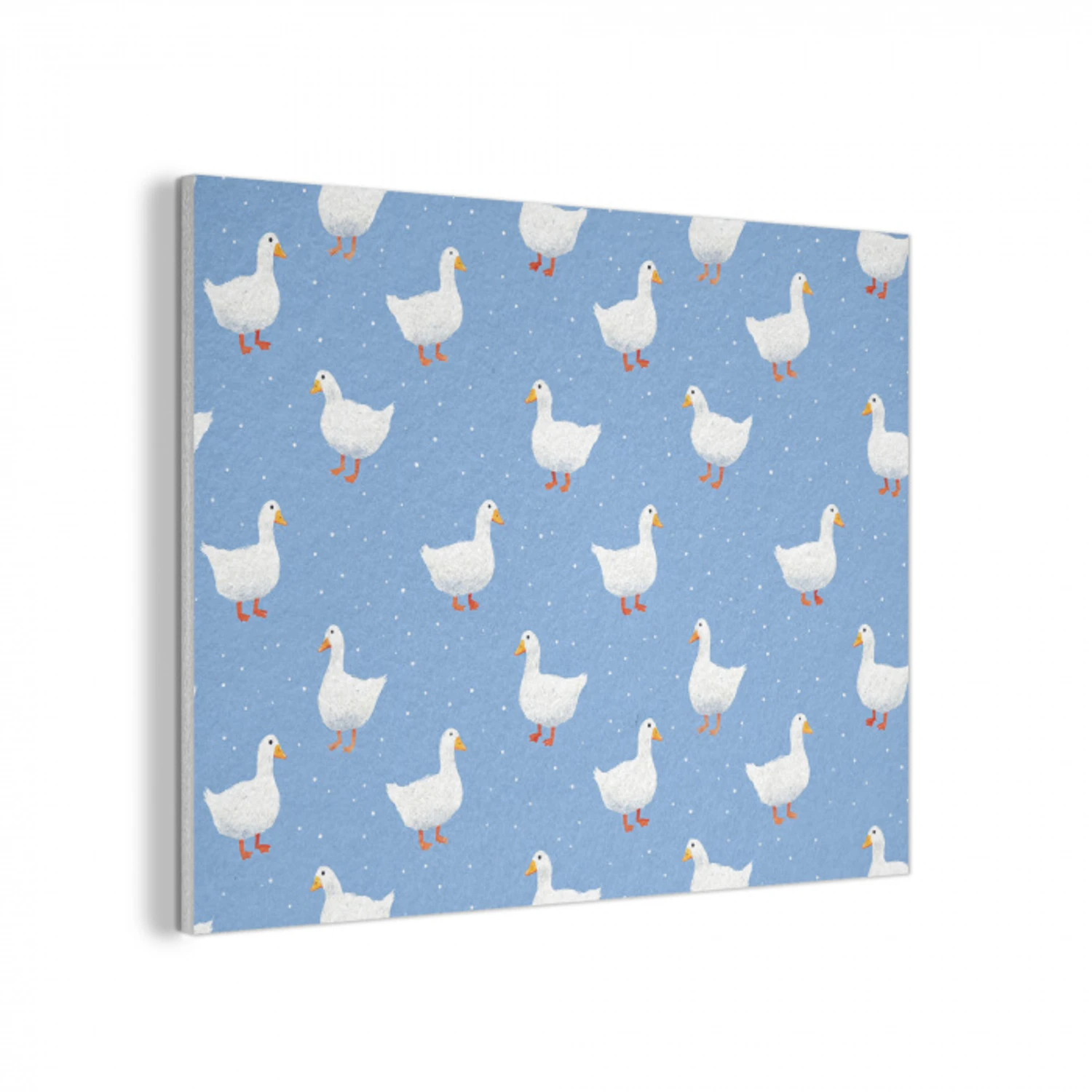 Ganzen - Elegant - Blauw PET vilt klein 837 -3d